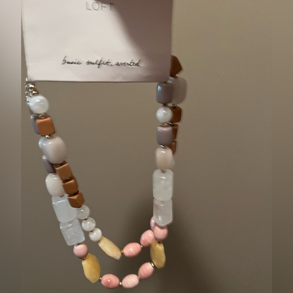 Beaded necklace from Loft…